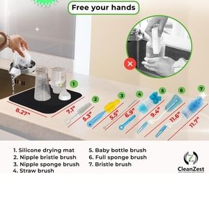 Stainless Steel Glass Rinser for Kitchen Sink